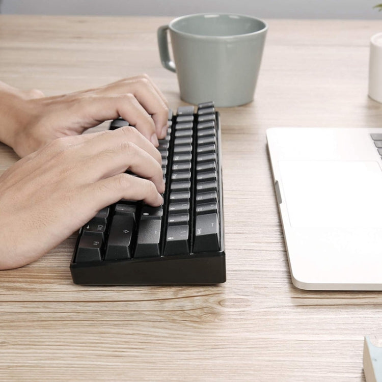 RK61 61 Keys Bluetooth / 2.4G Wireless / USB Wired Three Modes Tablet Mobile Gaming Mechanical Keyboard, Cable Length: 1.5m, Style:Green Shaft(White) - Wired Keyboard by buy2fix | Online Shopping UK | buy2fix