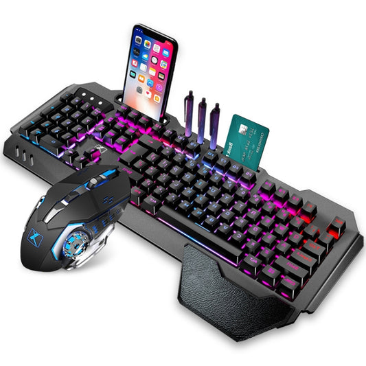 K680 RGB Rechargeable Gaming Wireless Keyboard and Mouse Set(Black) by buy2fix
