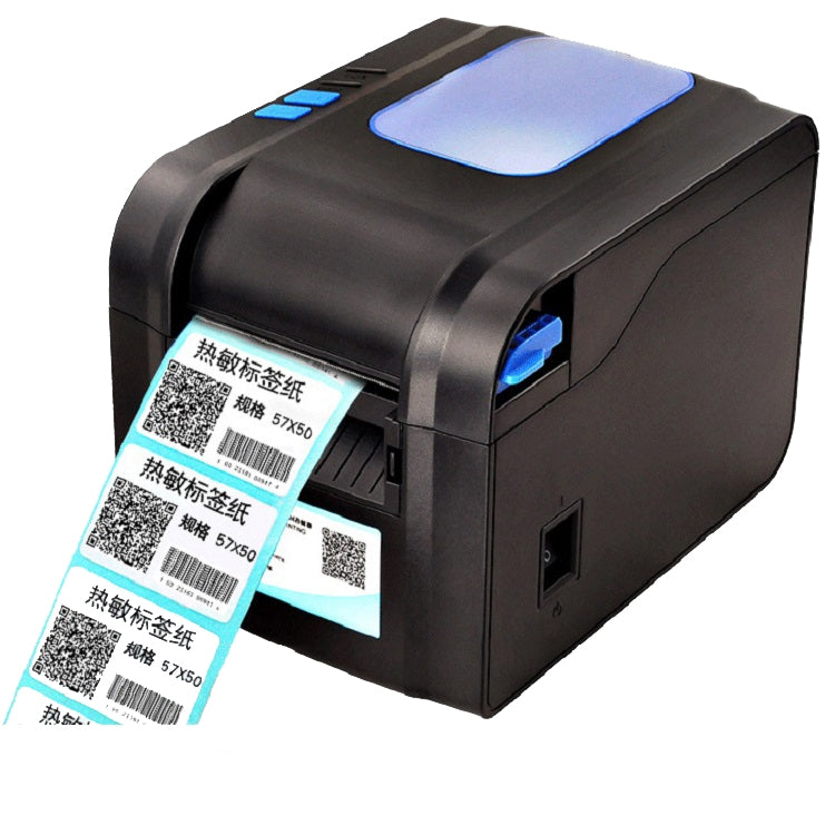 Xprinter XP-370B Barcode Printer Self-adhesive QR Code Printer Label Clothing Tag Thermal Ticket Machine(EU Plug) by Xprinter