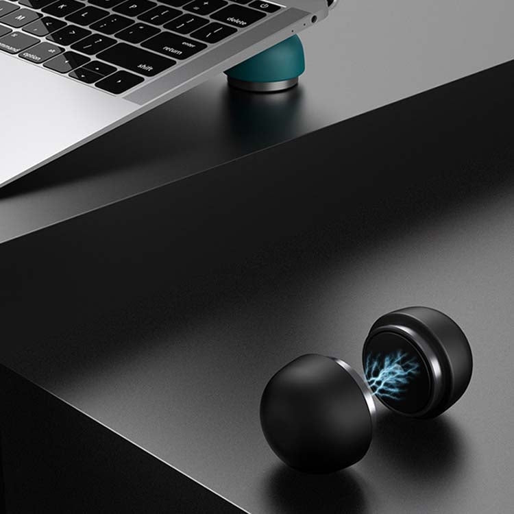 Creative Laptop Compact Portable Invisible Mushroom Stand Desktop Heightening Fan Heater Shelf(Black) - Laptop Stand by buy2fix | Online Shopping UK | buy2fix