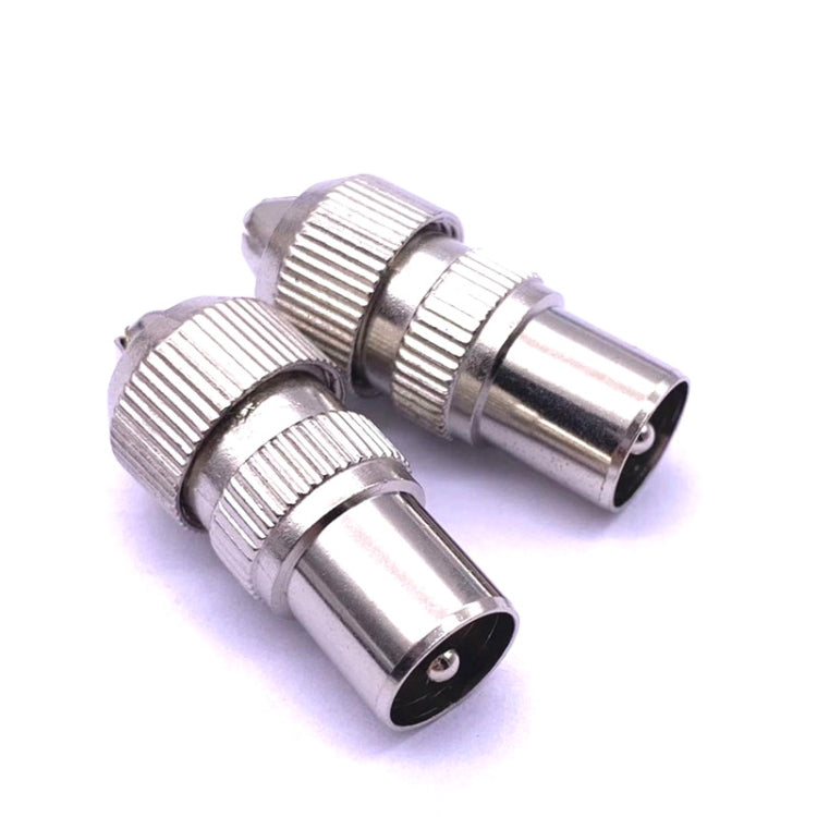 50 PCS Metal Antenna TV Plug Video Radio Frequency Cable Plug RF Male Head by buy2fix