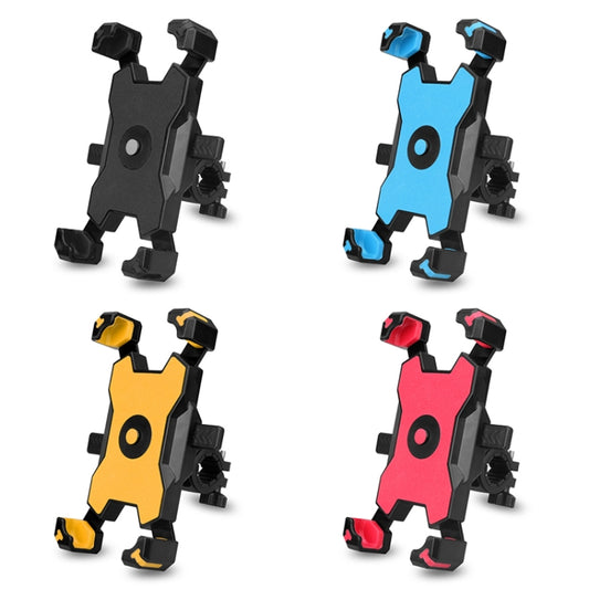 Electric Bicycle Mobile Phone Holder Can Be Rotated 360-degree Mobile Phone Holder Four-way Adjustment Bracket for Motorcycle, Style:Handlebars(Blue) by buy2fix