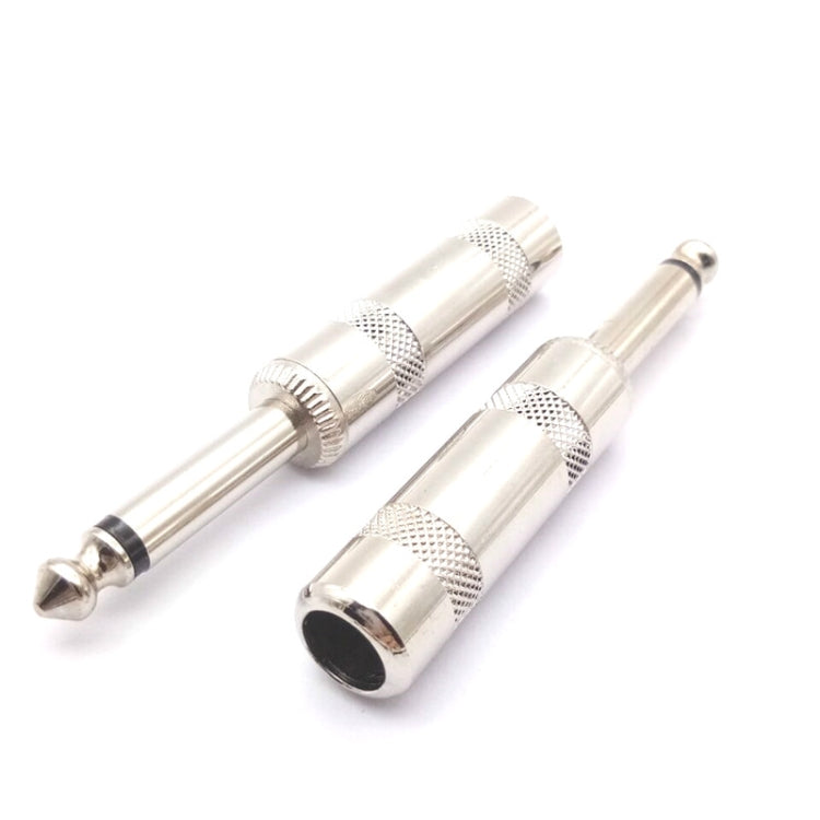 10 PCS 6.35mm Two-core Audio Welding Mono Mixer Microphone Speaker Plug - Audio Adapter by buy2fix | Online Shopping UK | buy2fix