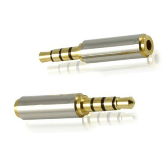 10 PCS 2.5 Four-level Revolution to 3.5 Female Adapter Mobile Phone Headset Adapter by buy2fix