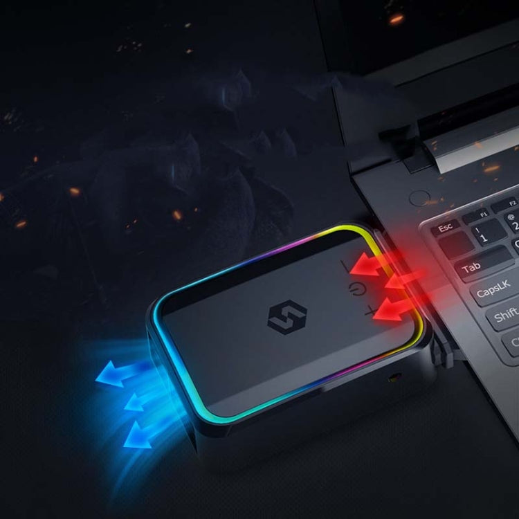 Suohuang Computer Notebook Exhaust Radiator Side Suction Fan Machine for Lenovo/ASUS/Dell laptops, Style:Colorful -5V Upgrade Version - Cooling Pads by buy2fix | Online Shopping UK | buy2fix