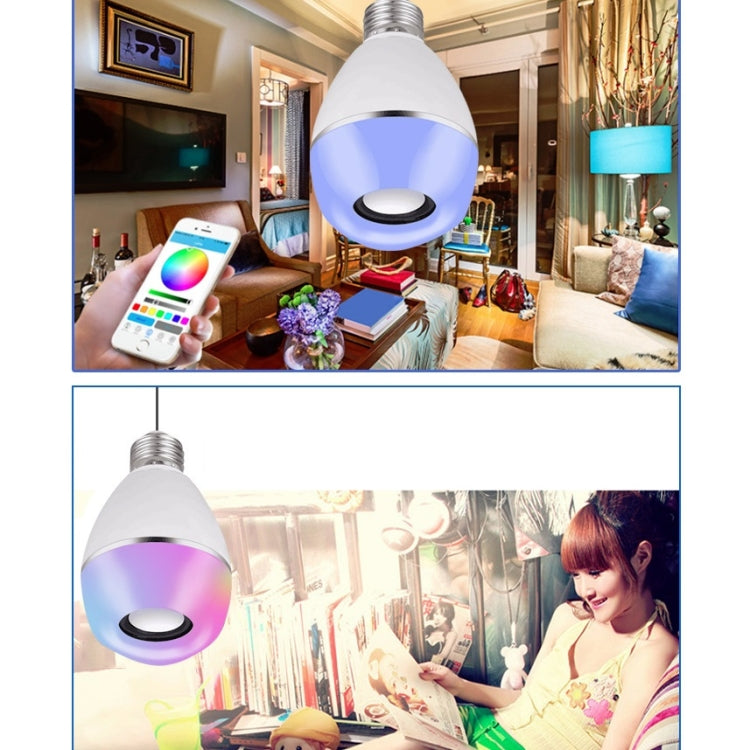 E27 LED Music Bulb Smart Colorful Remote Control Wake Up Light, Color temperature: APP+Remote Control by buy2fix