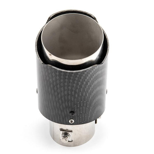 Car Modification Carbon Fiber Luminous Tail Throat LED Lights Modified Car Exhaust Pipe Spitfire Tail Throat, Style:Side(Red) by buy2fix