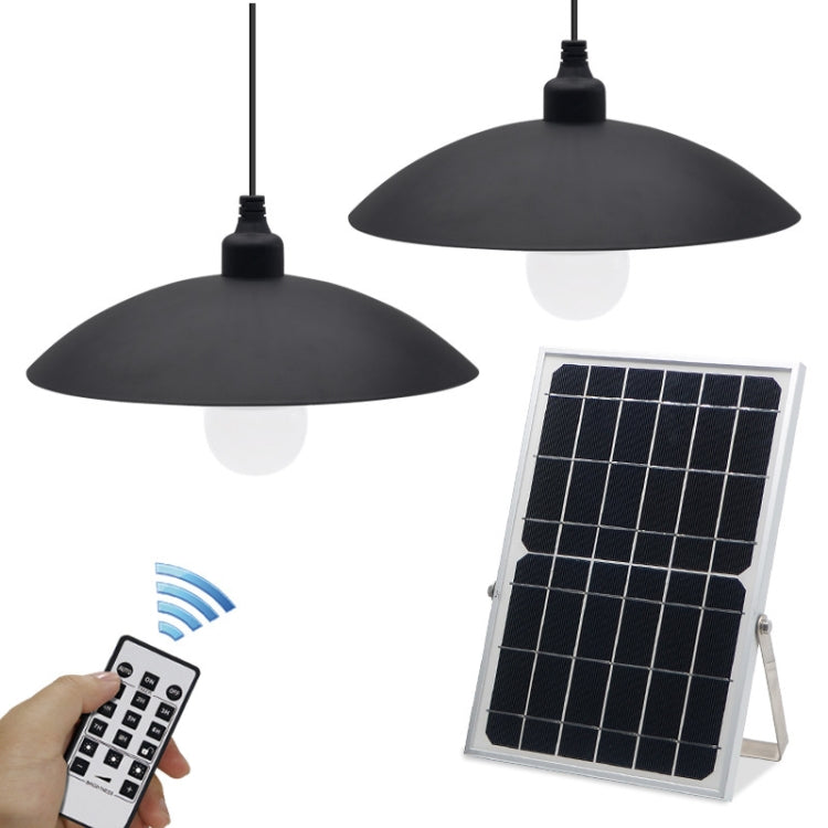 Solar Garden Wall Lamp Outdoor Waterproof Dual Light Color Smart Remote Control Street Light, Style: Double Chandeliers - Solar Lights by buy2fix | Online Shopping UK | buy2fix