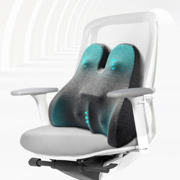 Car Seat Lumbar Support Cushion Memory Foam Office Lumbar Cushion, Size: Bandage(Light Gray) by buy2fix
