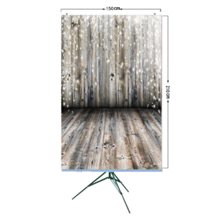1.5m x 2.1m Photo Studio Venue Layout Wooden Board 3D Studio Background Cloth - by buy2fix | Online Shopping UK | buy2fix