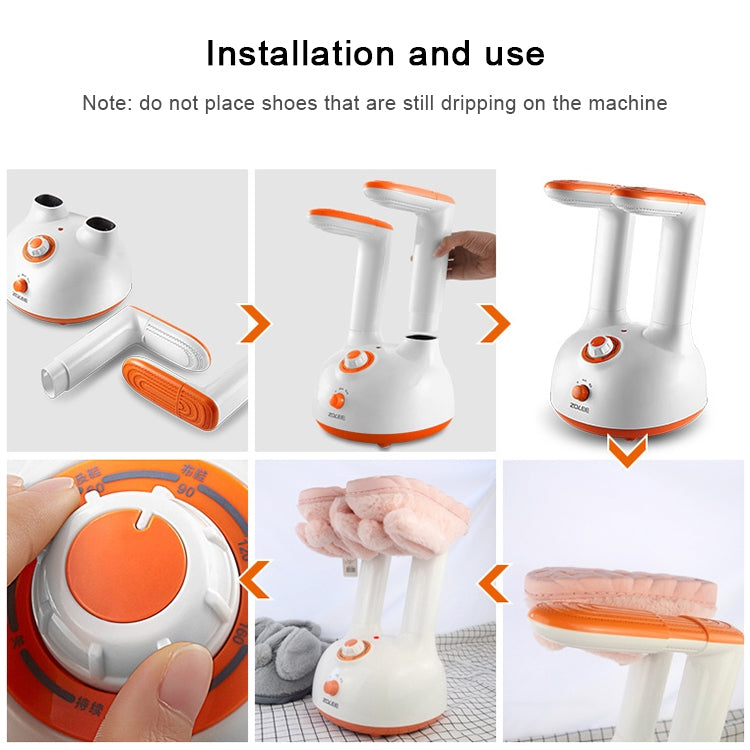 Retractable Shoe Dryer 220V Electric Dryer for Shoe Boot Glove to Deodorant Sterilization(White) by buy2fix