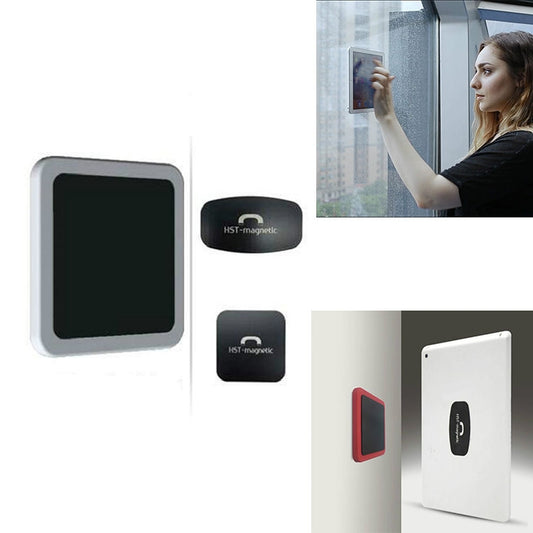 Wall-mounted iPad Magnetic Adsorption Universal Sticker Mobile Phone Wall Bracket(White B) - Shower & Wall Mounts by buy2fix | Online Shopping UK | buy2fix