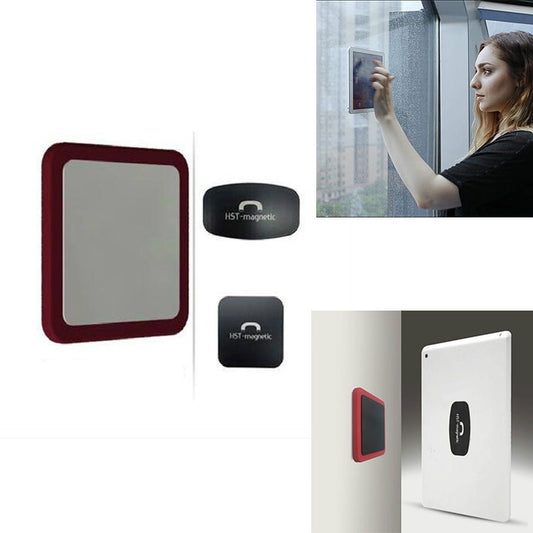 Wall-mounted iPad Magnetic Adsorption Universal Sticker Mobile Phone Wall Bracket(Red A) by buy2fix
