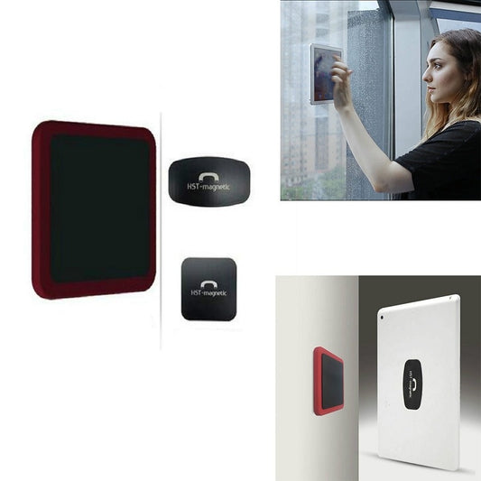 Wall-mounted iPad Magnetic Adsorption Universal Sticker Mobile Phone Wall Bracket(Red B) by buy2fix