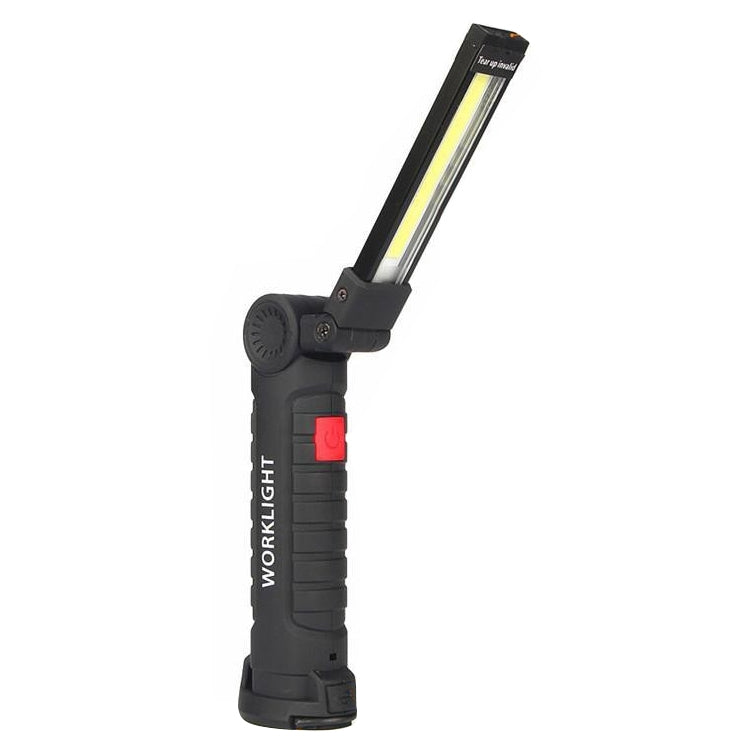 Handheld Movable Work Lights USB Charging Multi-functional and Folding Emergency COB LED Lights, Size:14.8 x 4.7cm(Black) - Camping Lighting by buy2fix | Online Shopping UK | buy2fix