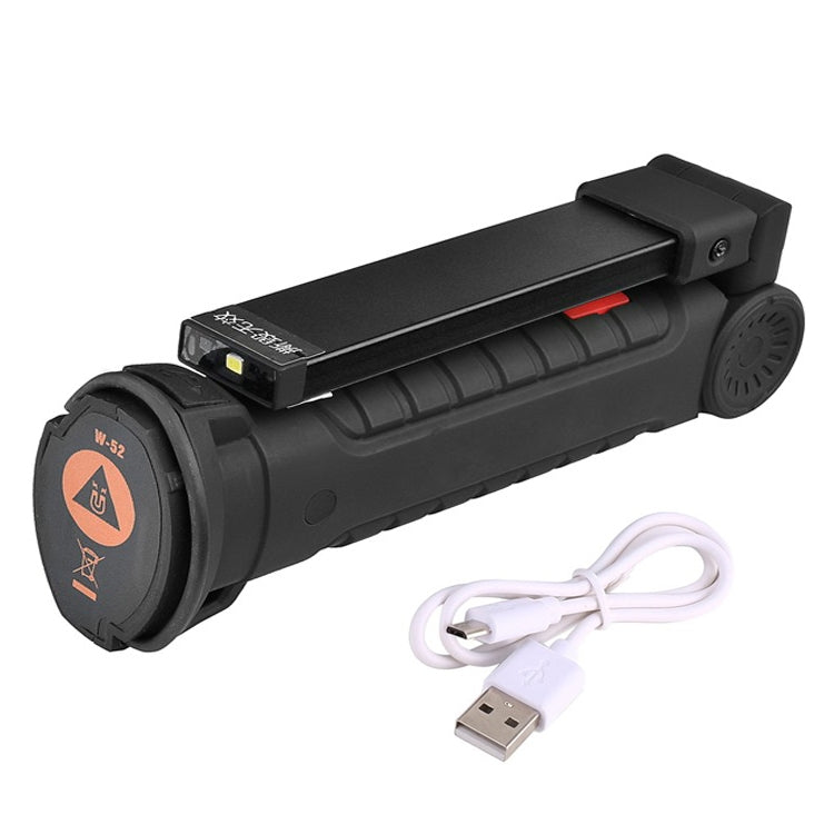Handheld Movable Work Lights USB Charging Multi-functional and Folding Emergency COB LED Lights, Size:14.8 x 4.7cm(Black) - Camping Lighting by buy2fix | Online Shopping UK | buy2fix
