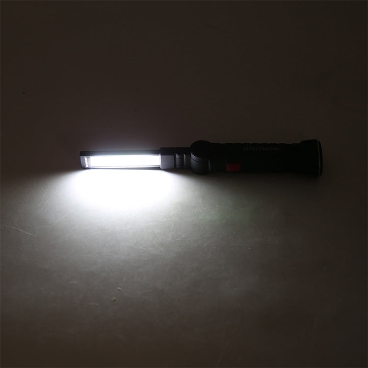 Handheld Movable Work Lights USB Charging Multi-functional and Folding Emergency COB LED Lights, Size:14.8 x 4.7cm(Black) - Camping Lighting by buy2fix | Online Shopping UK | buy2fix
