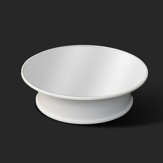 30cm 360 Degree Electric Rotating Turntable Display Stand Mirror Top Video Shooting Props Turntable for Photography, Load 4kg (White) - by buy2fix | Online Shopping UK | buy2fix