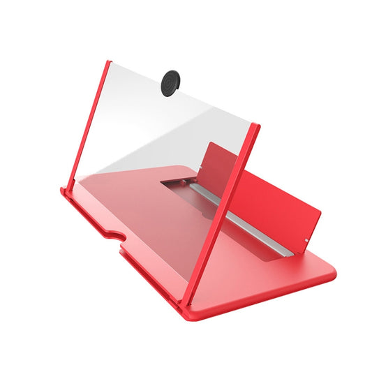 10 inch Pull-out Typed Ultra-clear 3D Mobile Phone Screen Stretching Bracket Amplifier(Red) by buy2fix