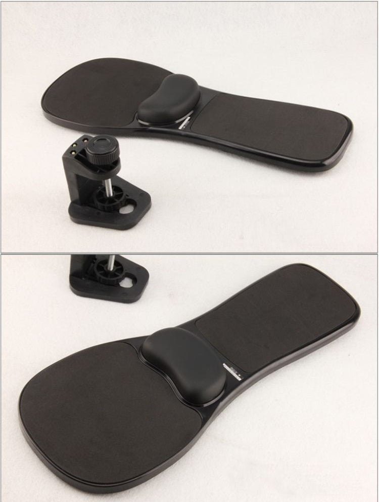 Rotation Computer Desktop Laptop Mouse Tray Elbow Pad Wrist Rest Plate Support Install on Desk and Chair - Mouse Pads by buy2fix | Online Shopping UK | buy2fix