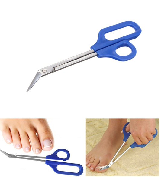 Long Reach Easy Grip Toe Nail Toenail Scissor Trimmer - Nail Clipper by buy2fix | Online Shopping UK | buy2fix