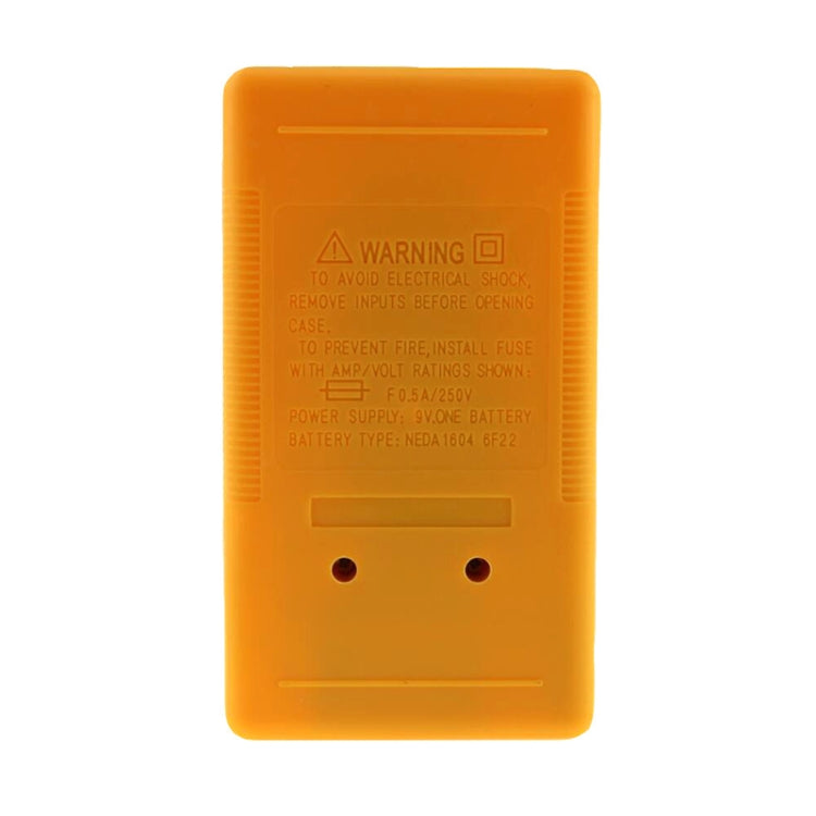 DT-830B Handheld Digital Multimeter Ammeter Voltmeter Digital Display Universal Tester Meter(Yellow) - Voltage Detector by buy2fix | Online Shopping UK | buy2fix