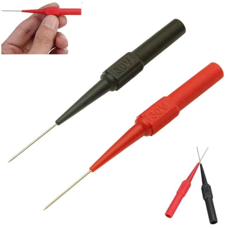 30V Multimeter Test Pen Test Probe Long and Thin Tip Probe Banana Jack Pin Auto Car Repair Accessories Tool(Red) - Current & Voltage Tester by buy2fix | Online Shopping UK | buy2fix