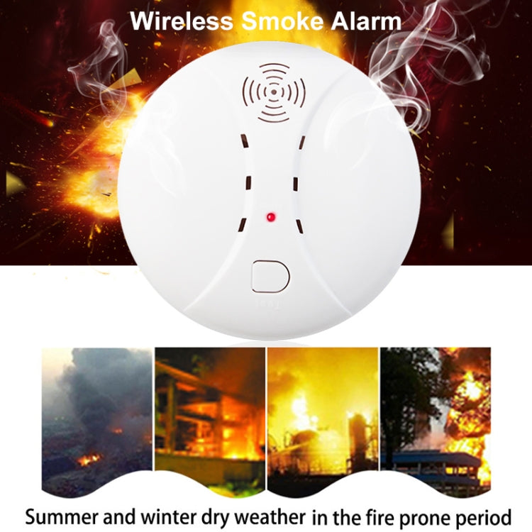ZC-S004 Wireless Fire Sensor Protection Smoke Detector Home Security Alarm Systems by buy2fix