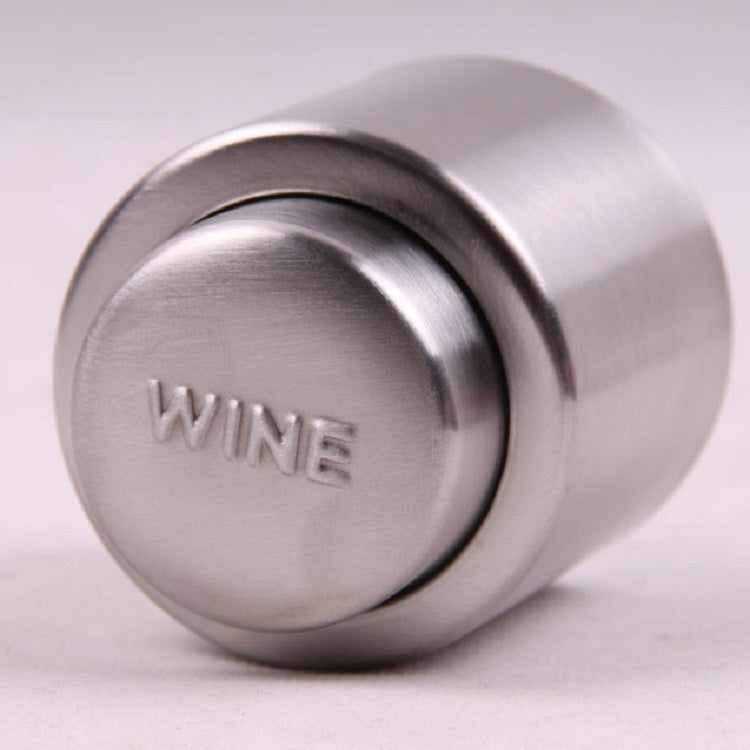 Push Stainless Steel Red Wine Stopper Champagne Stopper, Style:Red Wine Stopper - Bottle Stopper by buy2fix | Online Shopping UK | buy2fix