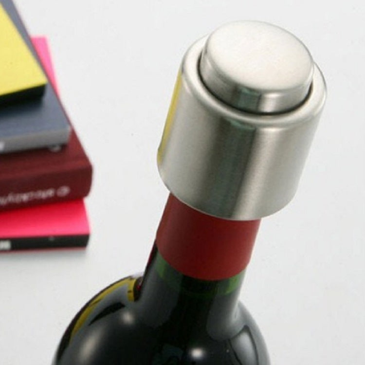 Push Stainless Steel Red Wine Stopper Champagne Stopper, Style:Red Wine Stopper - Bottle Stopper by buy2fix | Online Shopping UK | buy2fix