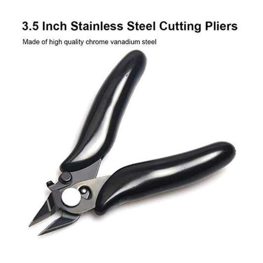 3.5 Inch Diagonal Pliers Mini Wire Cutter Small Soft Cutting Electronic Handle Pliers by buy2fix