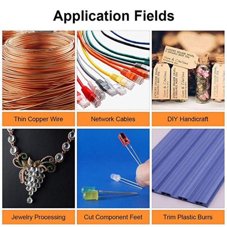 3.5 Inch Diagonal Pliers Mini Wire Cutter Small Soft Cutting Electronic Handle Pliers by buy2fix