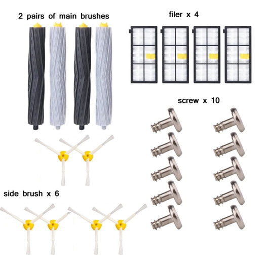22 PCS/Set Sweeper Accessories For iRobot Roomba 89 Series by buy2fix