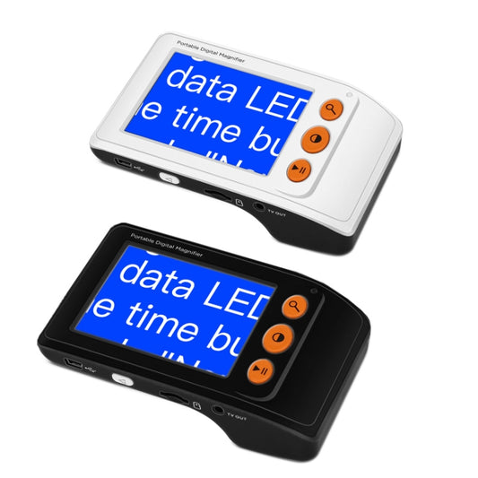 3.5 Inch 2X-25X High-Definition Handheld Magnifying Glass Electronic Vision Aid(White) - Hand Held Style by buy2fix | Online Shopping UK | buy2fix