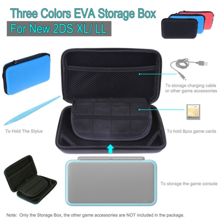 For Nintendo 2DS XL Hard EVA Protective Storage Case Cover Holder(Black) by buy2fix