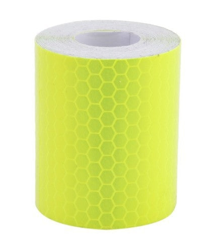 Car Motorcycles Reflective Material Tape Sticker Safety Warning Tape Reflective Film(Yellow) by buy2fix