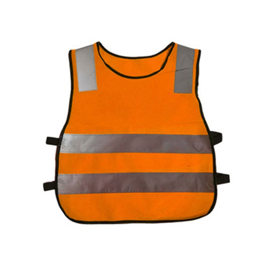 Safety Kids Reflective Stripes Clothing Children Reflective Vest(Orange) by buy2fix