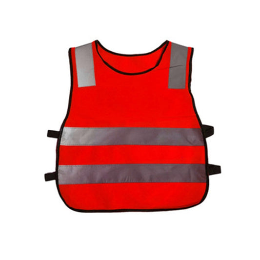 Safety Kids Reflective Stripes Clothing Children Reflective Vest(Red) by buy2fix