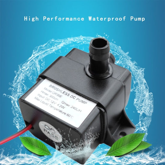 240L/H Ultra-quiet Flow Rate Waterproof Brushless Pump Mini Submersible Water Pump by buy2fix