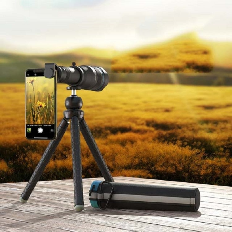 APEXEL APL-JS60XJJ09 All Metal 60X HD External Magnifying Telescope Universal Telephoto Mobile Phone Lens by APEXEL