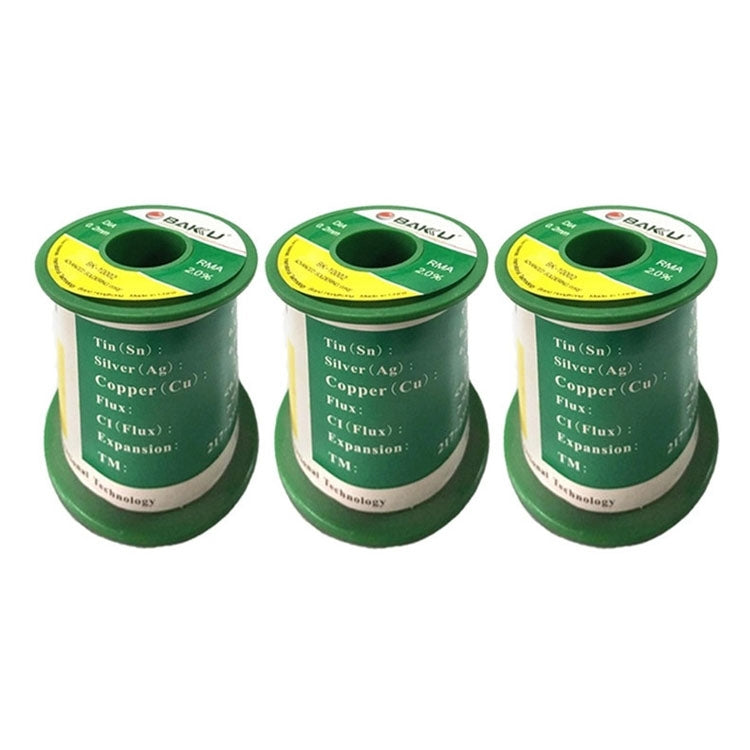 BAKU High-purity Low-temperature Solder Wire 63 Degrees Celsius No-clean Tin Wire(BK-10006 0.6mm) - Welding Wire by BAKU | Online Shopping UK | buy2fix