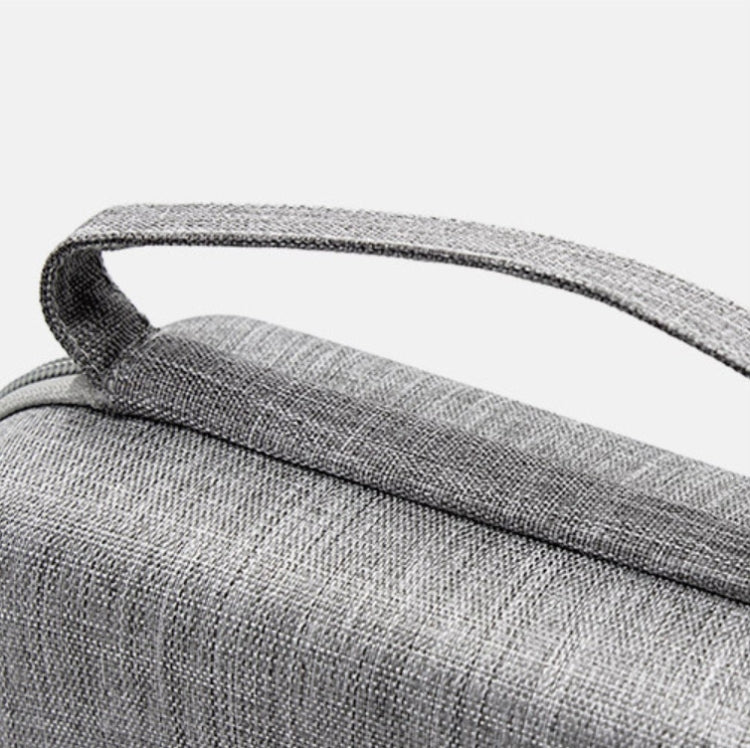 Power Adapter Headset Data Cable Portable Storage Bag For Macbook Air/Pro Notebook(Black) by buy2fix