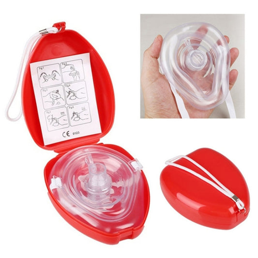CPR Resuscitator Rescue Emergency First Aid Breathing Mask Mouth Breath One-way Valve Tools by buy2fix