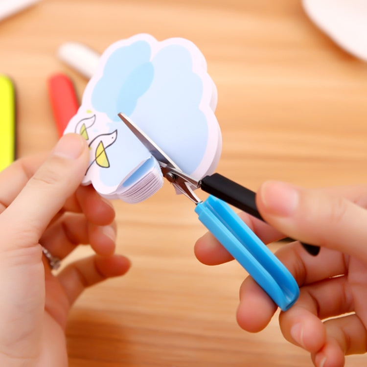 Portable Shears Paper Cutting Folding Safety Mini Stationery Scissors(Blue) - Gadgets by buy2fix | Online Shopping UK | buy2fix