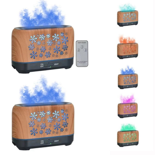 Home Colorful Simulation Flame Incense Smoked Lamp Humidifier, Model:Remote Control(US Plug) by buy2fix