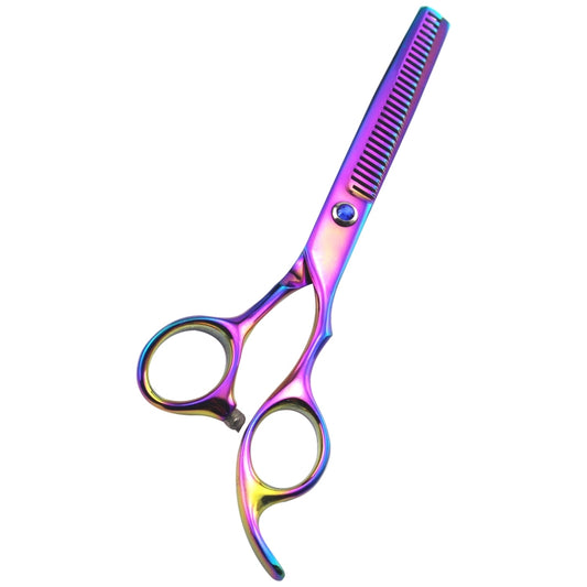 Professional Hair Cutting Scissor Hairdressing Kit Thinning Scissors Barber(Coloful Thinning(SXLC-603T)) by buy2fix