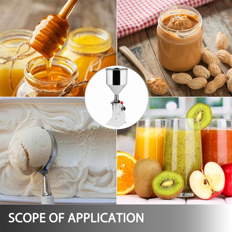 A03 Mini Stainless Steel Pneumatic Filling Machine Cream Food Paste Dispensing Liquid Packaging Equipment by buy2fix