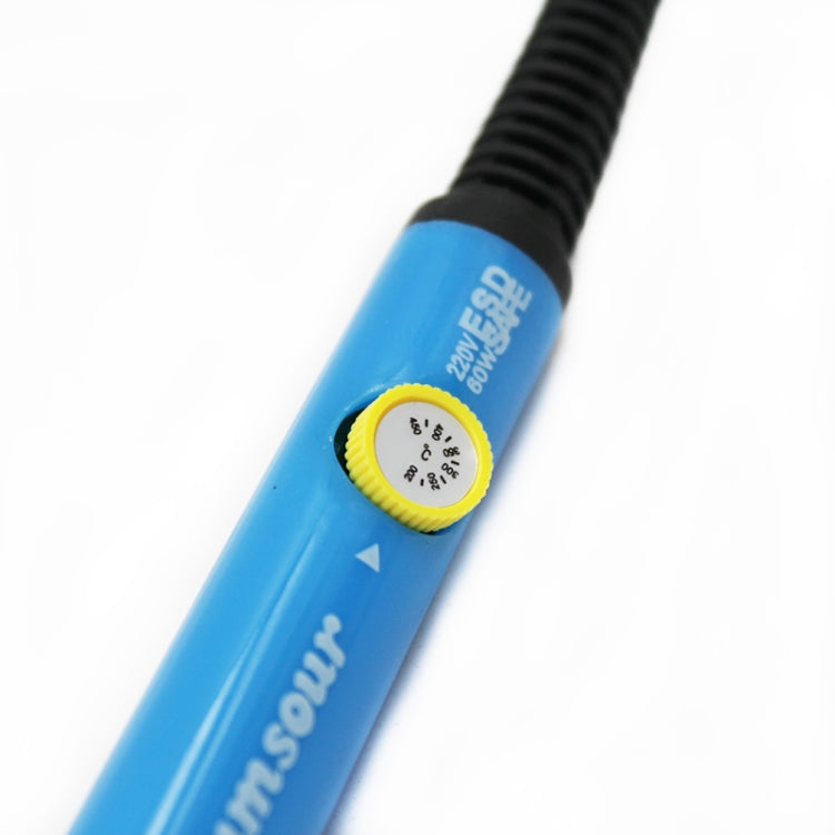 Adjustable Temperature Electric Soldering Iron 60W Welding Solder Rework Station Heat Pencil Tips Repair Tool (EU Plug) by buy2fix