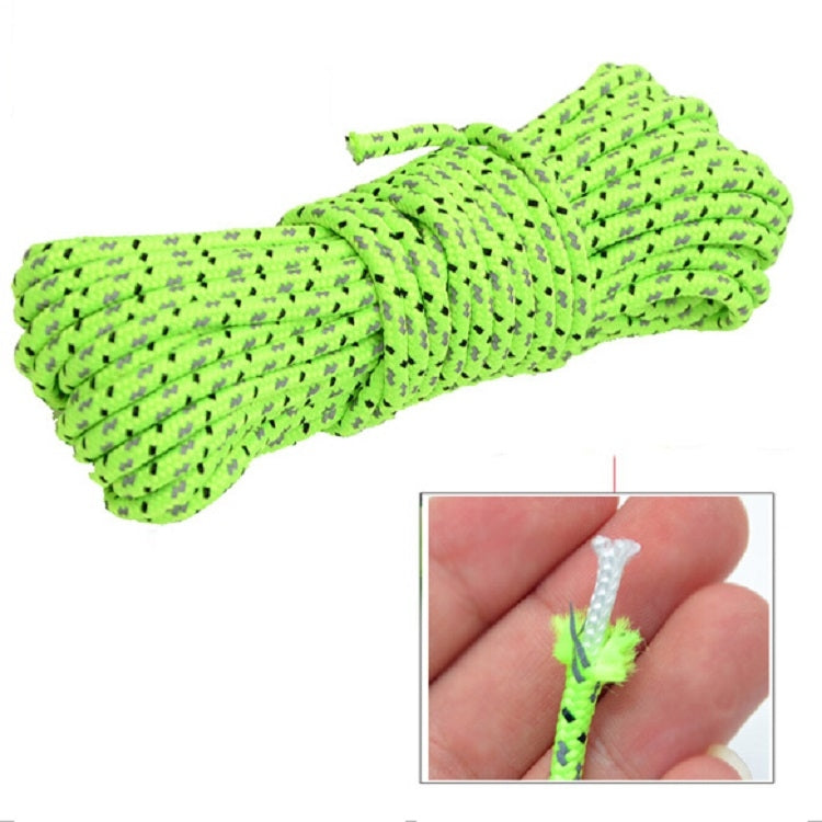 2.5mm Diameter Reflective String Windproof Tent Rope Line Camping Rope Reflective Tent Ropes, Length: 50m by buy2fix