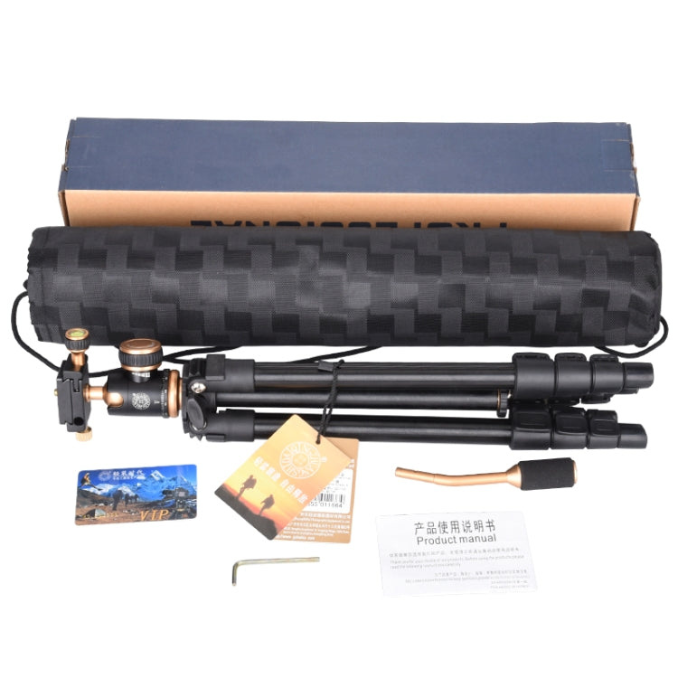 Q160s 4-Section Folding Legs Live Broadcast Aluminum Alloy Tripod Mount with Damping Tripod Ball-Head by buy2fix